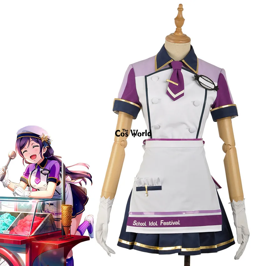 Love Live School Idol Project Tojo Nozomi платье-фартук для кафе и горничной с изображением