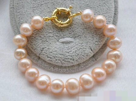 

Hot selling>@@ > 01201 pink round freshwater cultured pearl bracelet -Bride jewelry free shipping
