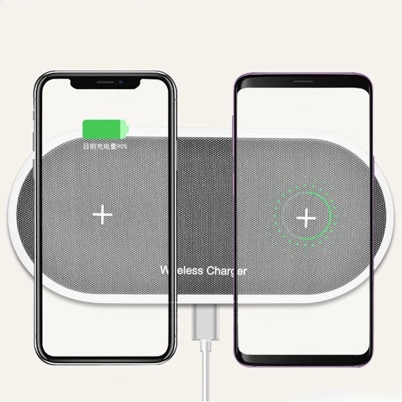 2 в 1 Беспроводное зарядное устройство для Apple Watch iPhone X Xs Max XR настольное Быстрое
