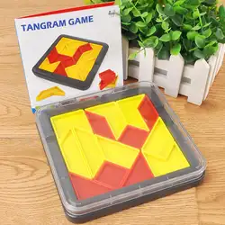 Головоломка мышление игра Pieced-in коробка для хранения Tangram раннего детства пазл развивающий обучающая игрушка