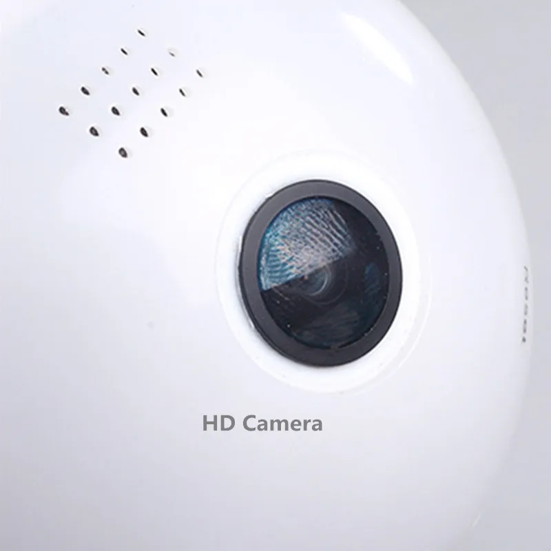 Дистанционный мониторинг E27 светодиодная лампа HD камера 360 градусов Беспроводная
