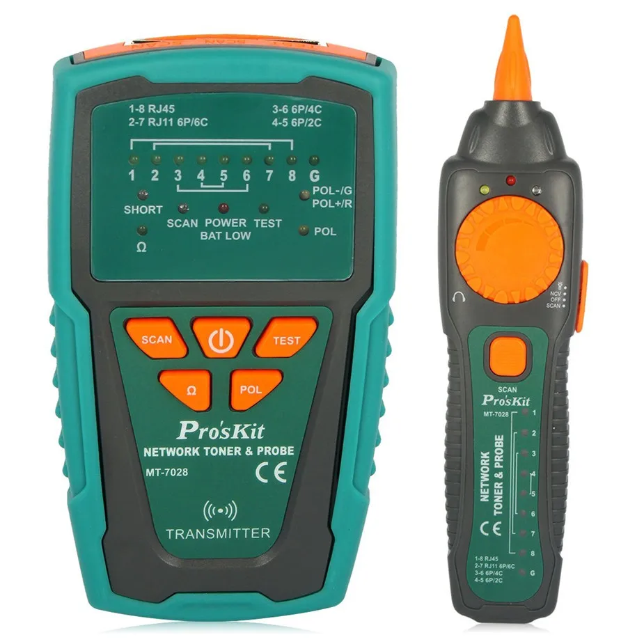 

Pro'sKit MT-7028 Network Toner Probe Kit Audio Network Check Line Tester Tracker Networking, Datacom, Audio / Video, TV Cable