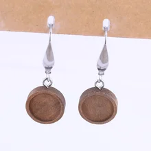 shukaki 5pairs Fit 12mm round glass cabochon wood earring base blanks diy stainless steel earrings hooks findings for jewelry цена shukaki 5pairs Fit 12mm round glass cabochon wood earring base blanks diy stainless steel earrings hooks findings for jewelry цены онлайн