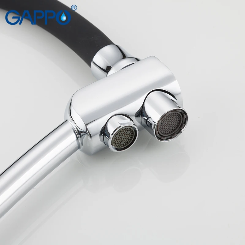 GAPPO kitchen faucet kitchen sink faucet black pull out kitchen mixer deck mounted filtered water mixer tap single handled taps 