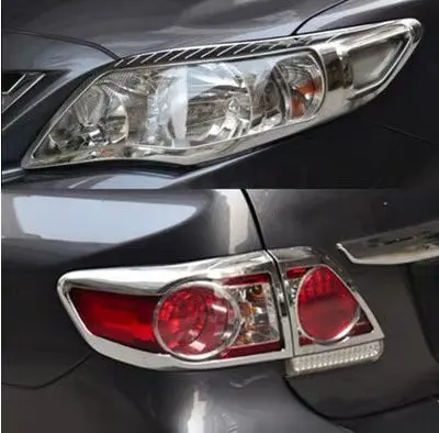 Противотуманная фара для TOYOTA Corolla 2007 2013 2 шт. АБС пластик хром передние и задние