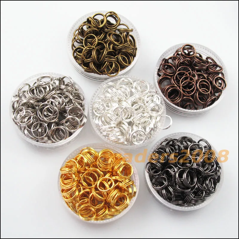 

300Pcs 5mm Split Ring Double Connectors 6Colors