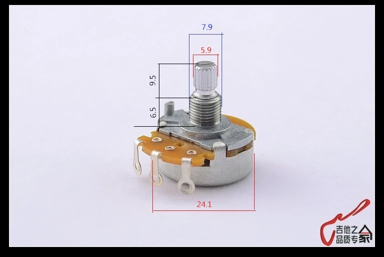 1 шт. супер качество GuitarFamily A250K/B250K большой потенциометр(горшок) для электрогитары(бас) Сделано в Японии(#6003
