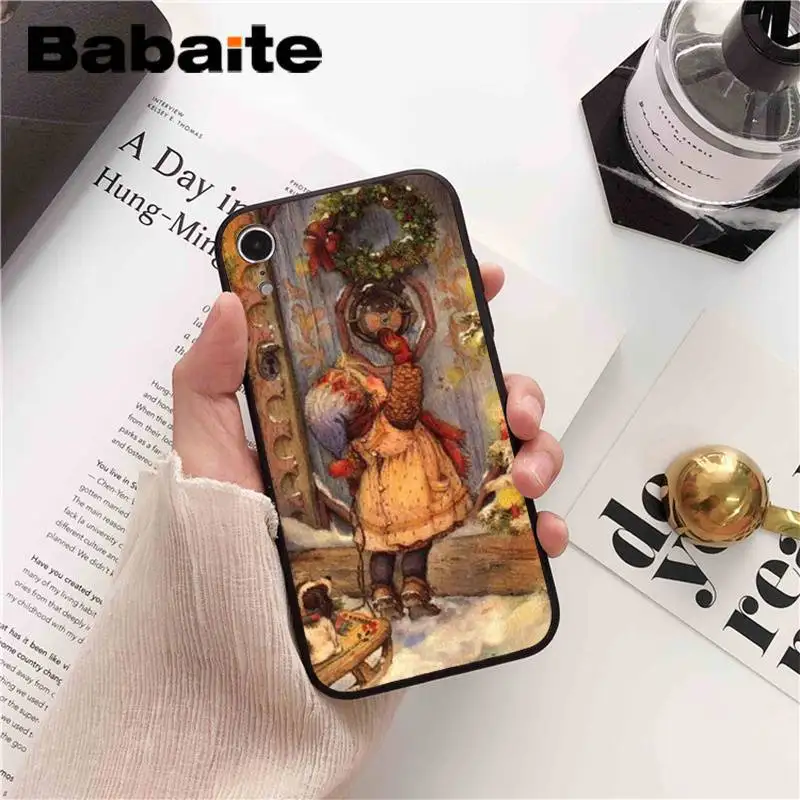 Babaite Merry Christmas Санта Клаус Олень DIY чехол для телефона для iPhone 6S 6plus 7plus 8 8Plus X Xs MAX 5 5S XR 11 11pro 11promax