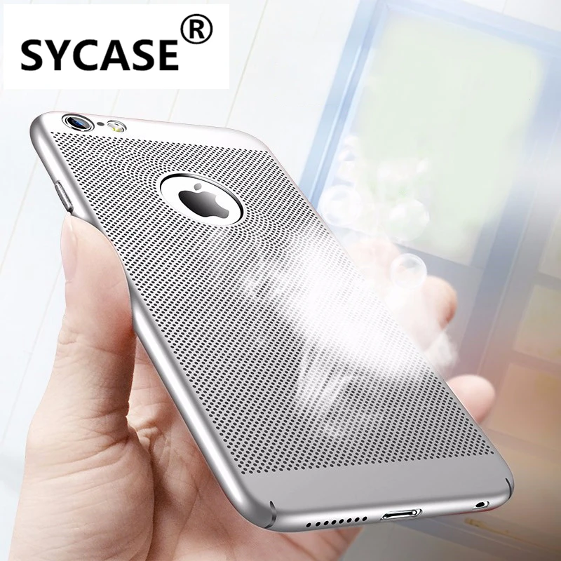SYCASE дышащая крышка чехол для iPhone 8 360 Степень защиты Роскошная оболочка Coque 6 6s Plus