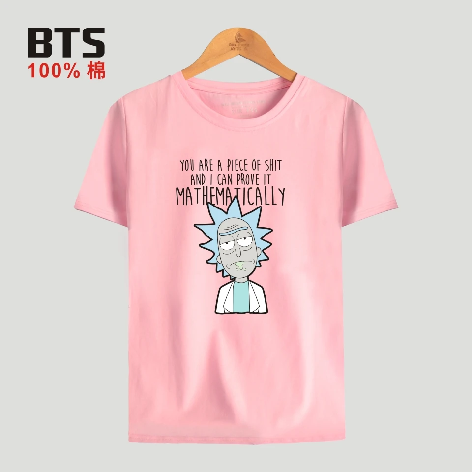 FrdunTommy Rick And Morty T-shirt Men Classic Animation T-shirt Men Cotton Fashion Casual Funny Science Fiction Cartoon T Shirt