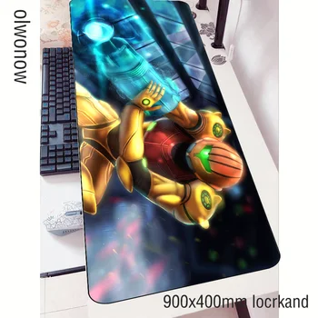 

metroid padmouse 900x400x3mm gaming mousepad game Gorgeous mouse pad gamer computer desk Aestheticism mat notbook mousemat pc