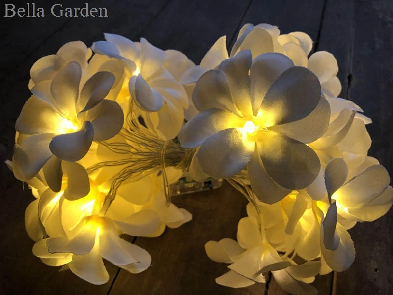 Creative DIY frangipani LED String Lights Battery floral holiday lighting, Event Party garland decoration,Bedroom decoration Creative DIY frangipani LED String Lights Battery floral holiday lighting, Event Party garland decoration,Bedroom decoration