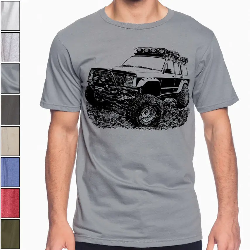 

2019 New Cool T-shirt Off Road Jeep Fan Cherokee XJ 2nd gen T-Shirt Rally Multi Colors S-3XL Funny Tee Shirt