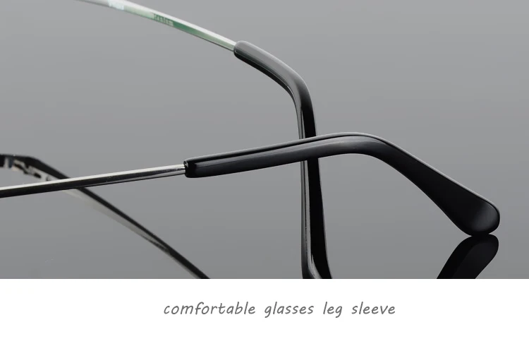 QJ новый роскошный для мужчин стиль рамки женщин очки с титановой оправой Diamond отделка вырезать без оправы очки с очки без оправы оптические