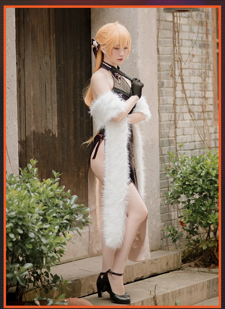 Cosplaylove Game Girls Frontline OTS-14 Cheongsam Sexy Dress Cosplay Costume Stock For Girl Women Halloween (1)