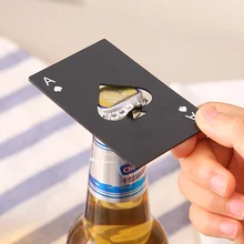 Открывалка для бутылок из нержавеющей стали в форме карты для покера открывалка для пивных бутылок