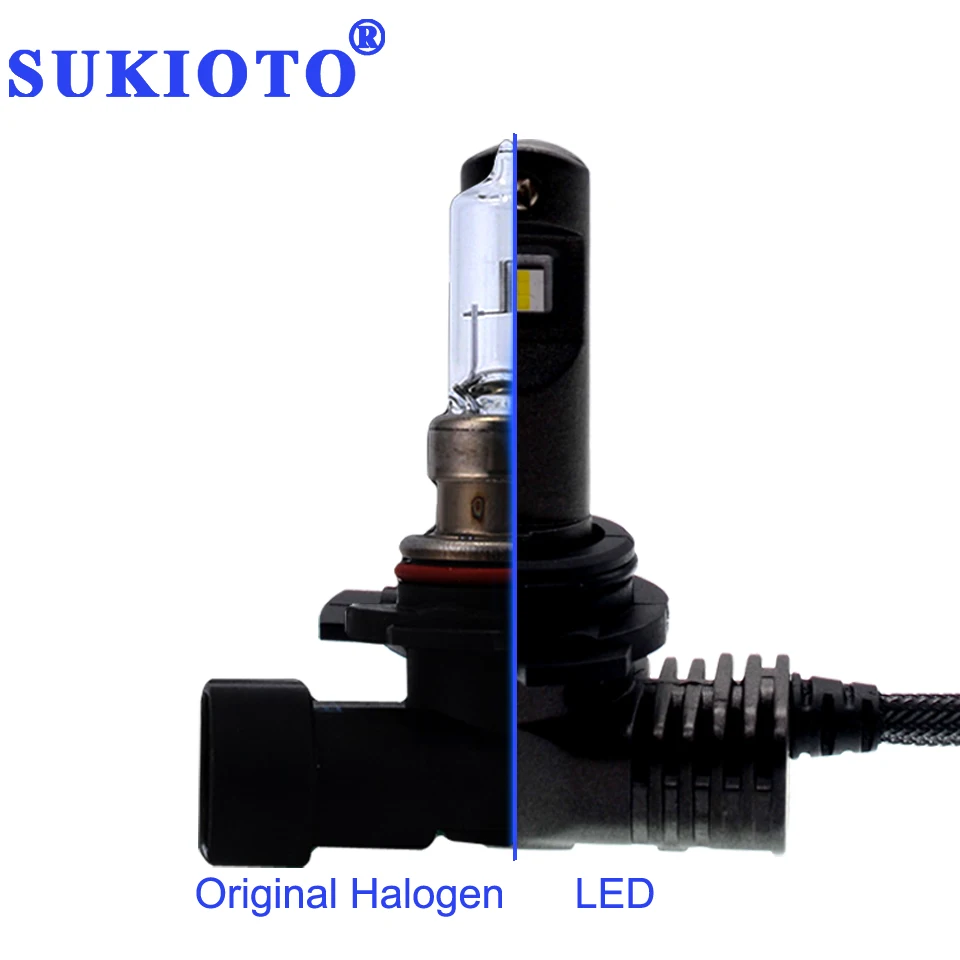 

SUKIOTO Mini led H7 Car Headlight 6000k Led H8/H9/H11 9005/HB3 9006/HB4 9012 HIR2 H16 70W 10400LM Super Bright Projector Bulb