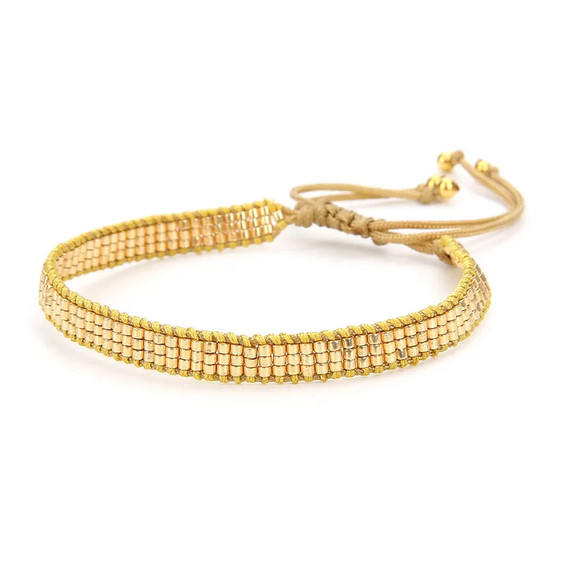 Женский плетеный браслет SHINUSBOHO pulseras Miyuki регулируемое ювелирное украшение в виде
