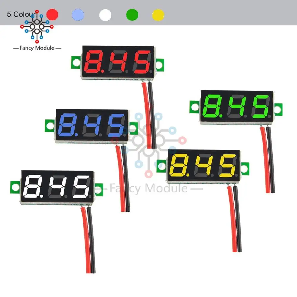 1 шт. 0,28 дюймов 2,5 V-30 V Мини цифровой вольтметр Напряжение метр тестер светодиодный Экран электронный Запчасти аксессуары Цифровой вольтметр