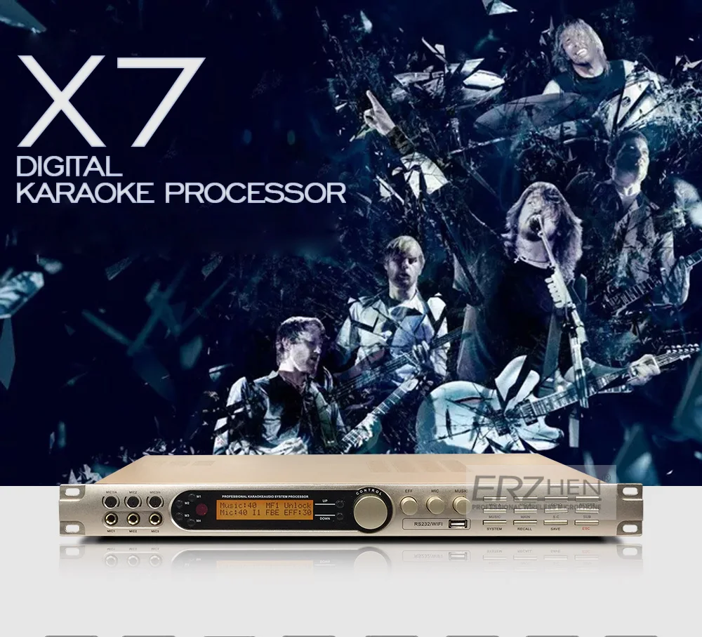 Профессиональный звуковой процессор KX-200 KTV цифровой процессор эффектов система выравнивания эффект улучшенная версия управления обработкой