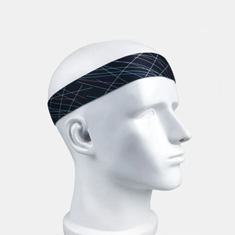 Sweatband спортивные Нескользящие волосы Пот оголовье Теннис Баскетбол Йога дышащие полосы Камуфляж Фитнес тренировки для мужчин и женщин