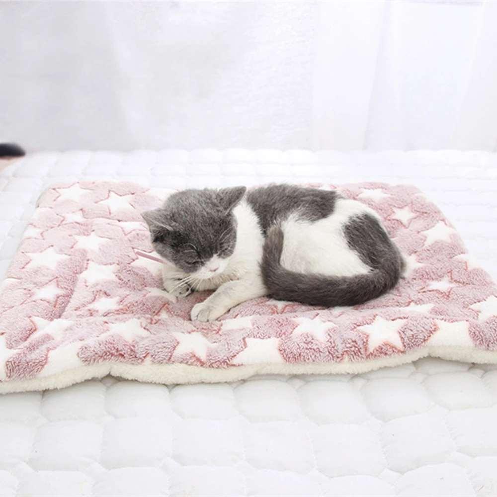 

Soft Flannel Pet Mat Dog Bed Thicken Warm Cat Dog Blanket Puppy Sleeping Cover Towel Cushion for small Medium Large Dogs