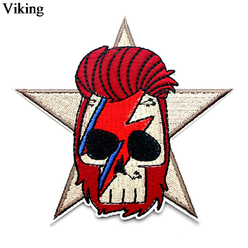 

Sew On Applique David bowie Patch Cool Embroidery Iron On Cartoon Patches For Kids Clothes Jacket Hat Badges G0048