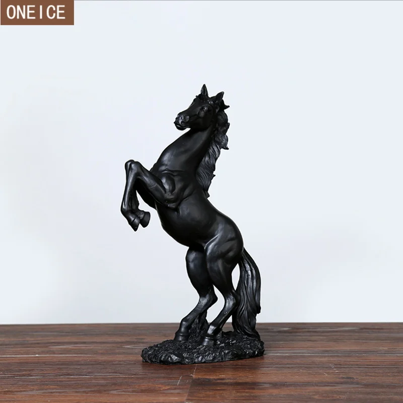 Смола скульптура лошади ручной работы украшения дома аксессуары гостиной Свадебные украшения своими руками скульптура лошади статуя
