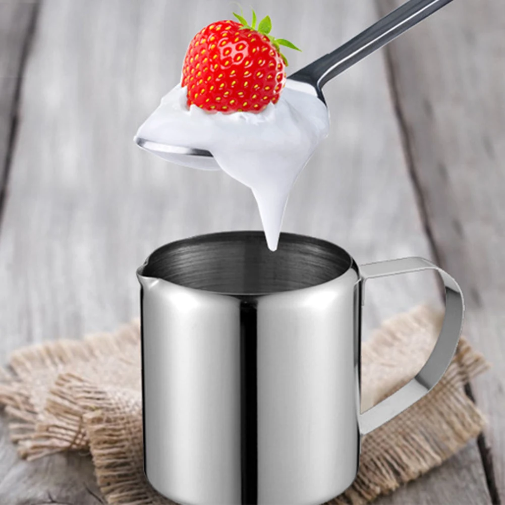 Kitchen Coffee Latte Home Stainless Steel Polished Restaurants Milk Jug Jar Sugar Drink Catering Use Cream With Handle
