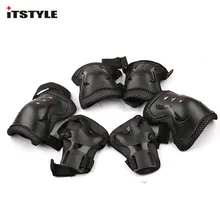 ITSTYLE 6 в 1 защита для катания на роликовых коньках Детские наколенники для коленей защитные наколенники для запястья Спортивное Велосипедное Защитное снаряжение для коленей