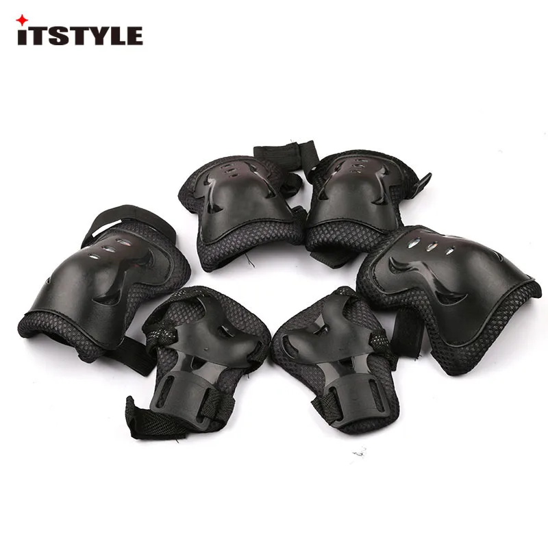 

ITSTYLE 6 in 1 Skating Roller Skating Protection Kids Knee Elbow Wrist Protective knee Pads Sport Cycling Knee Protective Gear