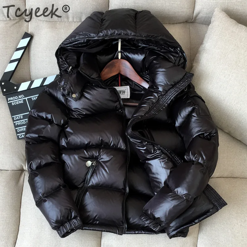 

Tcyeek Winter Jacket Women 2019 New Winter Coat Thick Warm Female Down Jacket Hooded Short Women's Parkas Down Coats LWL1116