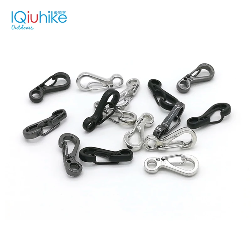 10PCS EDC Keychain Spring Clasps Climbing Carabiners Camping Bottle Hooks Paracord buckle Accessorie Tactical Survival Gear