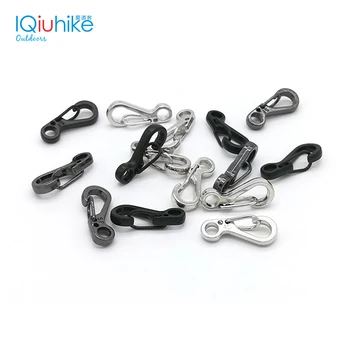 

10PCS EDC Keychain Spring Clasps Climbing Carabiners Camping Bottle Hooks Paracord buckle Accessorie Tactical Survival Gear