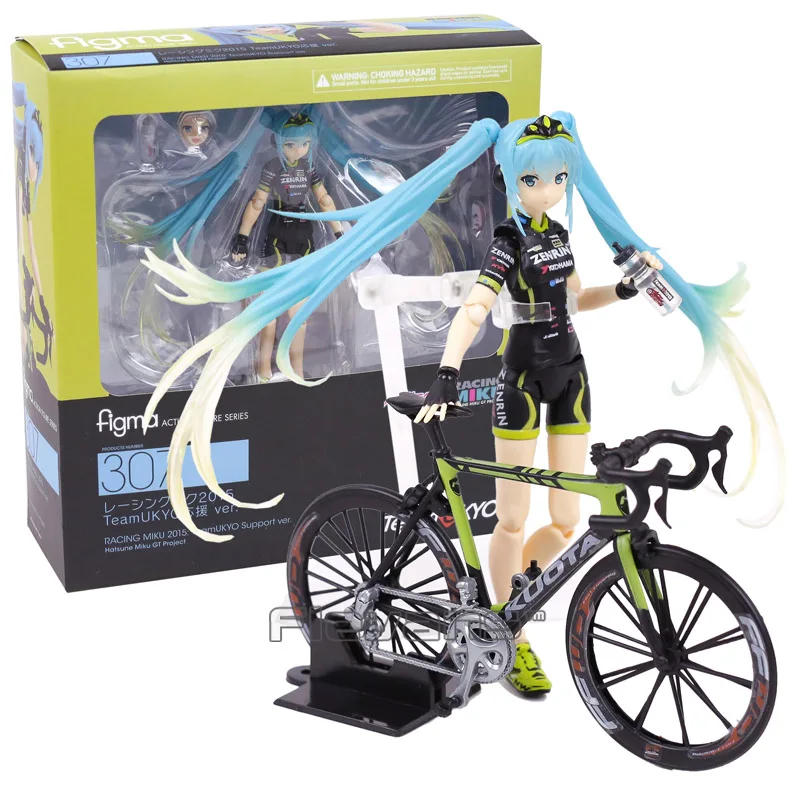 

Hatsune Miku figma 307 Racing Miku 2015 TeamUKYO Support ver. PVC Action Figure Collectible Model Toy