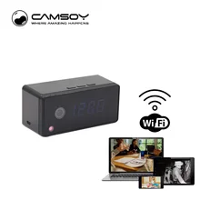 Intercom Function Table Clock Camera 720P HD Wifi IP P2P Camera Mini Camera Infrared Night Vision Voice Recorder Mini DV Camera