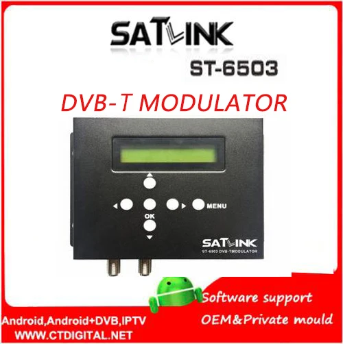 Satlink Φ DVB T модулятор маршрута AV маршрутизатор DM T|Спутниковое ТВ| |