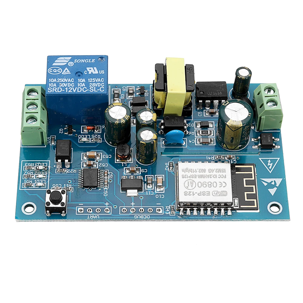 

AC 220V WIFI Relay Module IOT Smart Home Cellphone APP Remote Control Switch For ESP8266