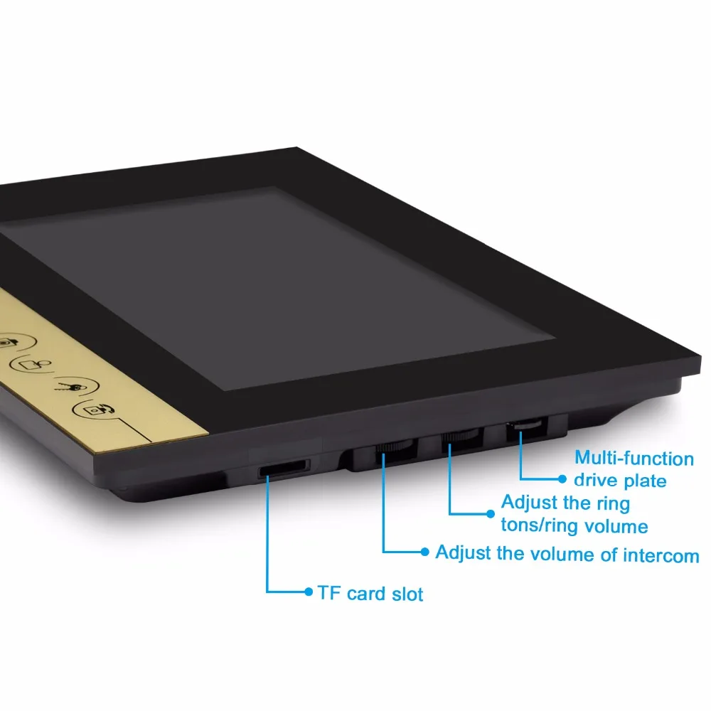 SmartYIBA проводной 7 ''дюймовый TFT домофон системы комплект видео регистраторы RFID карты Дверной звонок с функций разблокирования с ночное