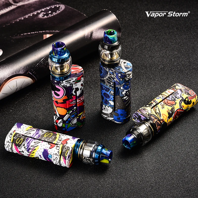 Бокс мод для электронных сигарет Vape Vapor Storm ECO Max 90 Вт граффити Цвет режим обхода 510