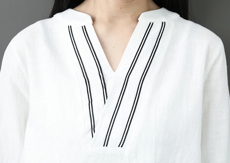 Женский комплект 2 шт. весна лето 2019 M 2XL плюс размер v образным вырезом хлопковое