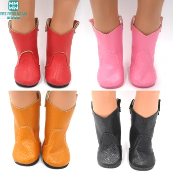 

Fashion 7cm Toy baby shoes High boots for 43 cm new born dolls accessories and American doll
