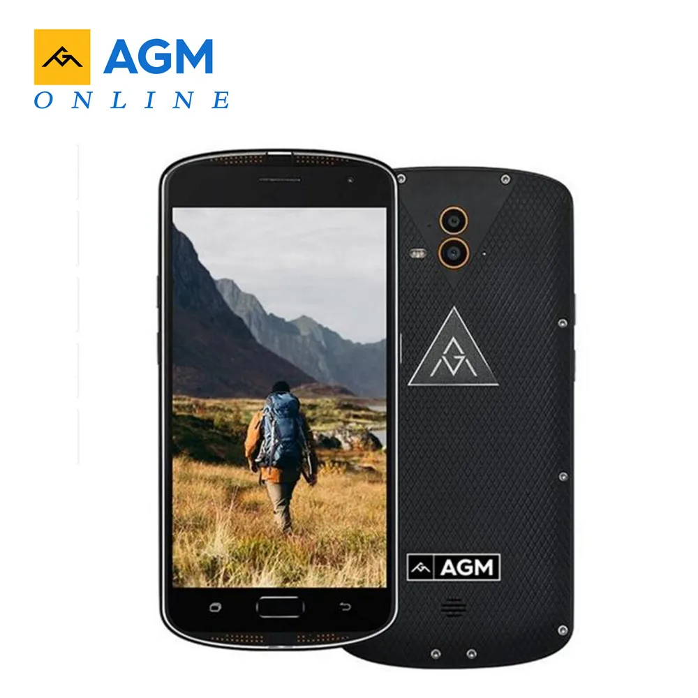 AGM X1 ЕС IP68 Водонепроницаемый NFC Смартфон 5 &quotAMOLED 4G Qualcomm Snapdragon 617 4 GB + 64 13MP 5400 mAh