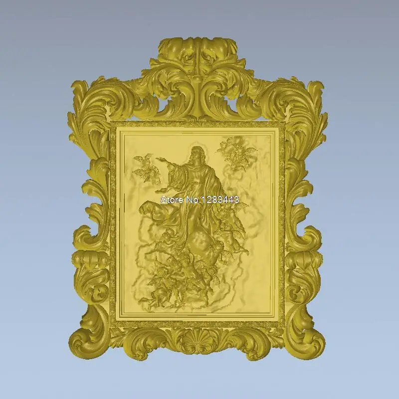 High quality New 3D model for cnc carved figure sculpture machine in STL file format ikona_bogorodical | Инструменты