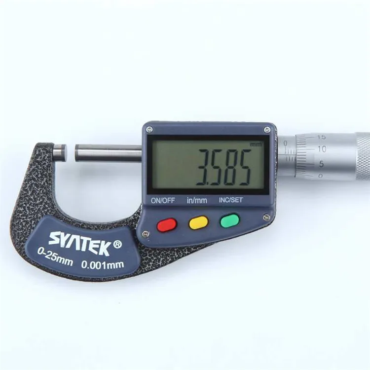digital fora micrômetros Polegada micrómetro medidor de espessura ferramentas