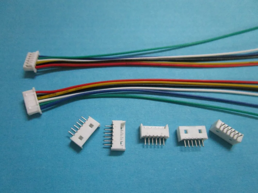 1200 pcs 1.25mm 6 Pin Female Polarized Connector with 28AWG 5.9inch 150mm Leads | Обустройство дома