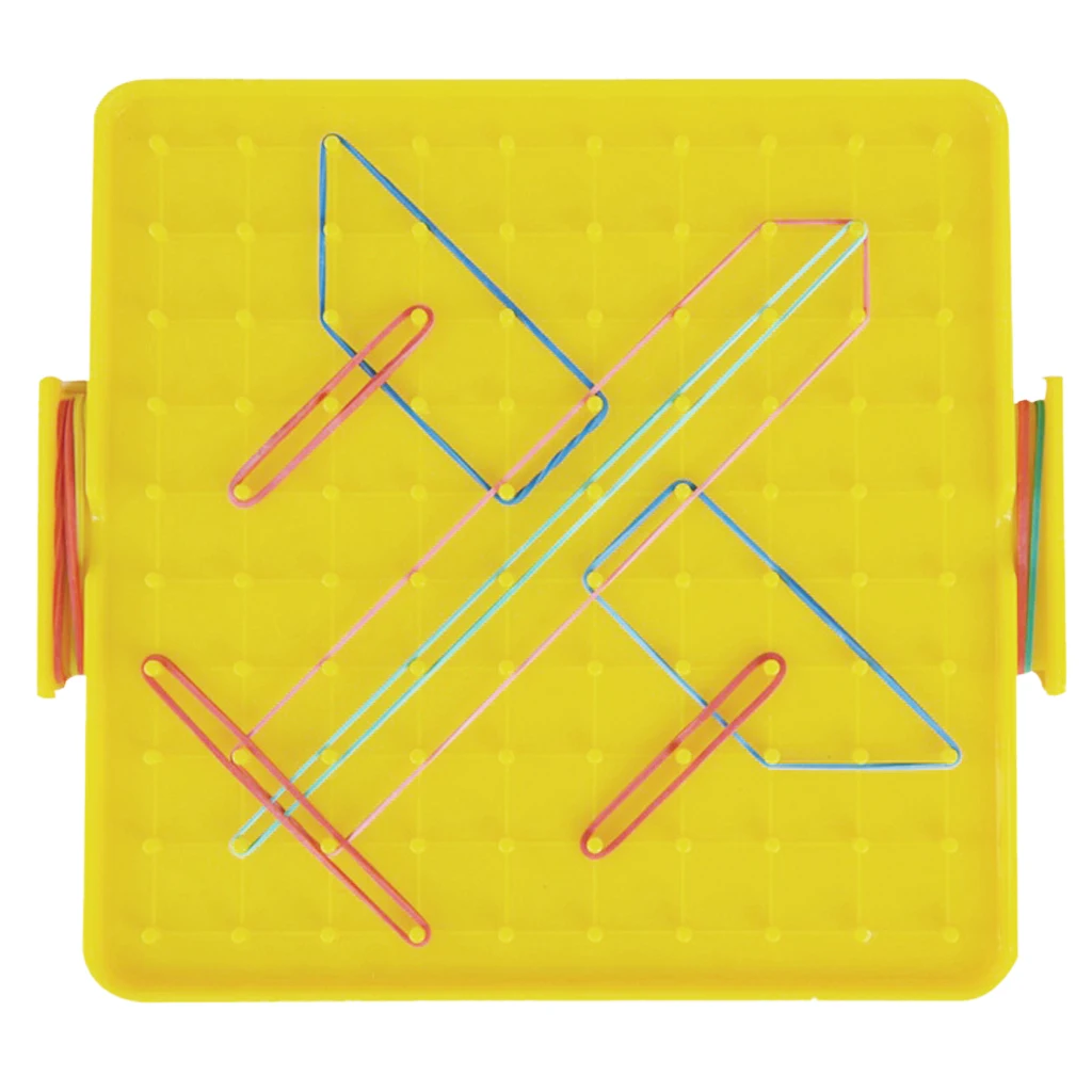 Plastic Nail Plate Boards Geoboard Puzzle Game Mathematics Nailboard For Kids Math Geometry Educational Toy Gifts