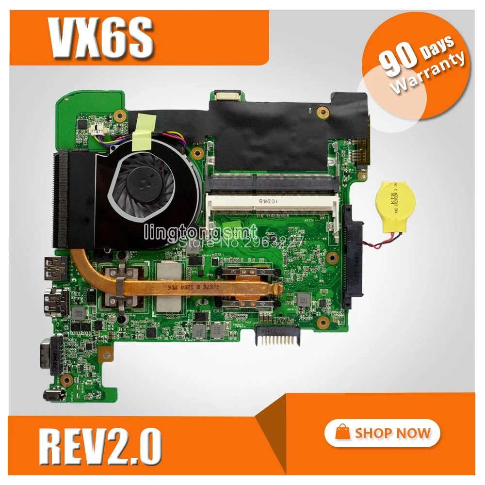 Eee PC VX6S для For Asus материнская плата ноутбука vx6s rev 2 0 1 Гб ram полностью