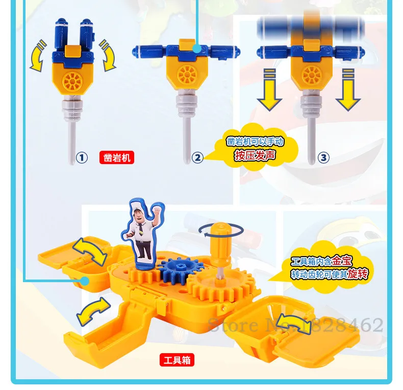 ABS Супер Крылья Донни Делюкс деформационный набор инструментов& Dizzy Deluxe трансформация спасательные и рельефные Инструменты Комбинированные игрушки