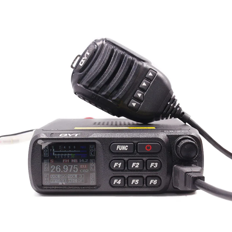 QYT CB-27 CB радио 26,965-27,405 МГц AM/FM 12/24V 4 Вт ЖК-дисплей Экран shortware Citizen Band мульти-нормы Мобильная радиостанция CB